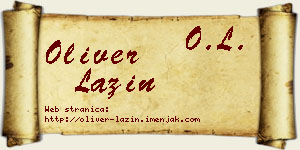 Oliver Lazin vizit kartica
